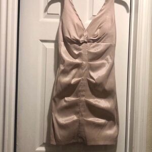 Windsor Blush Pink Satin Mini Dress